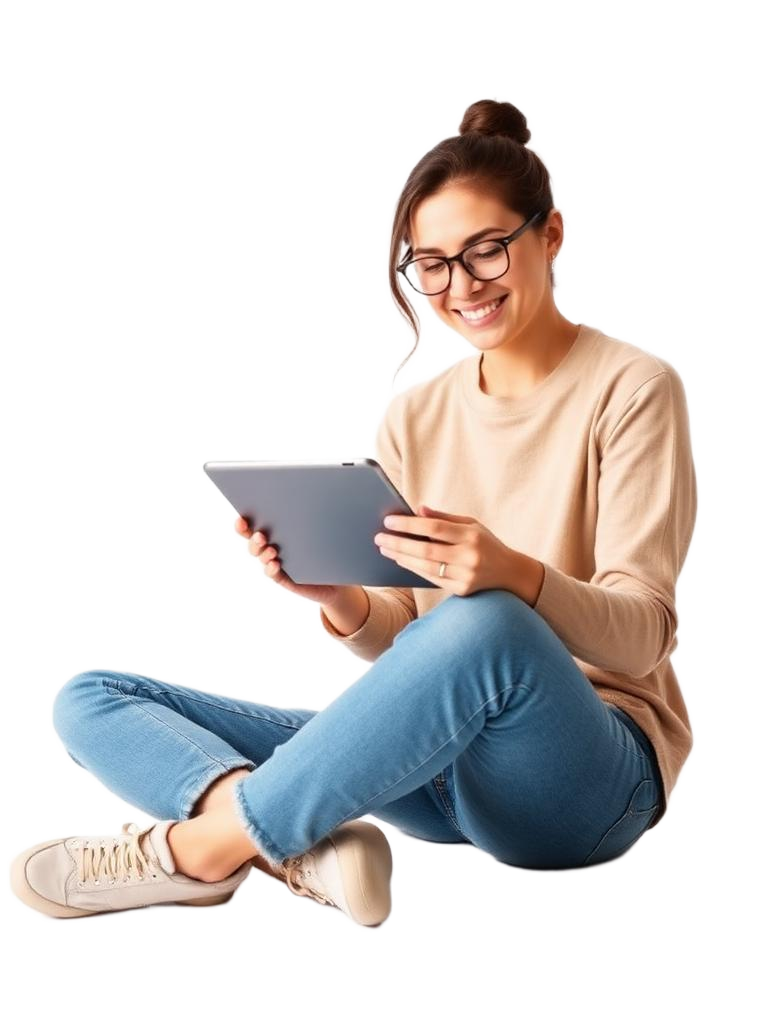 Cliente RJK Telecom usando a internet
